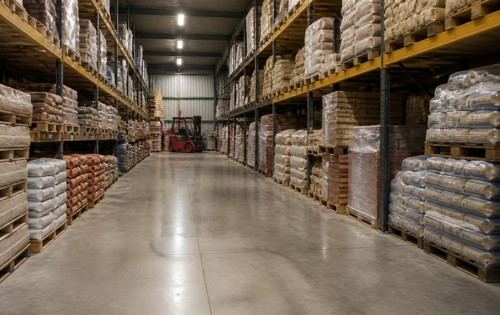 Corsia interna del magazzino Buildtech